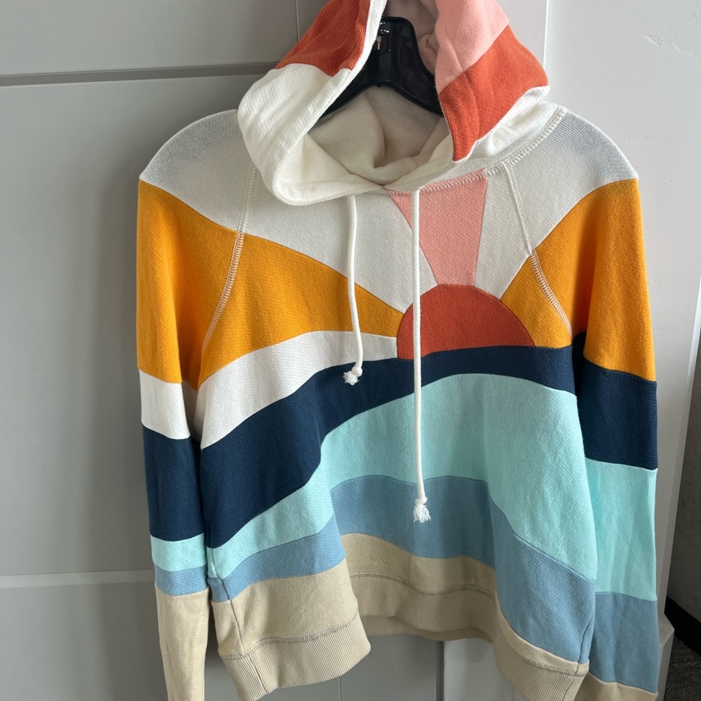 Faherty Soleil hoodie  Sunrise Hoodie medium excellent condition - Picture 7 of 11